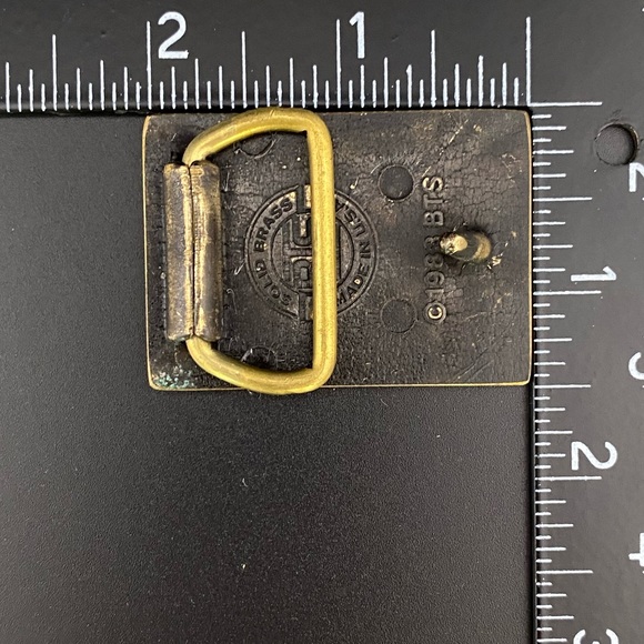 Vintage Falk Belt Buckle 2” Small - Picture 3 of 5